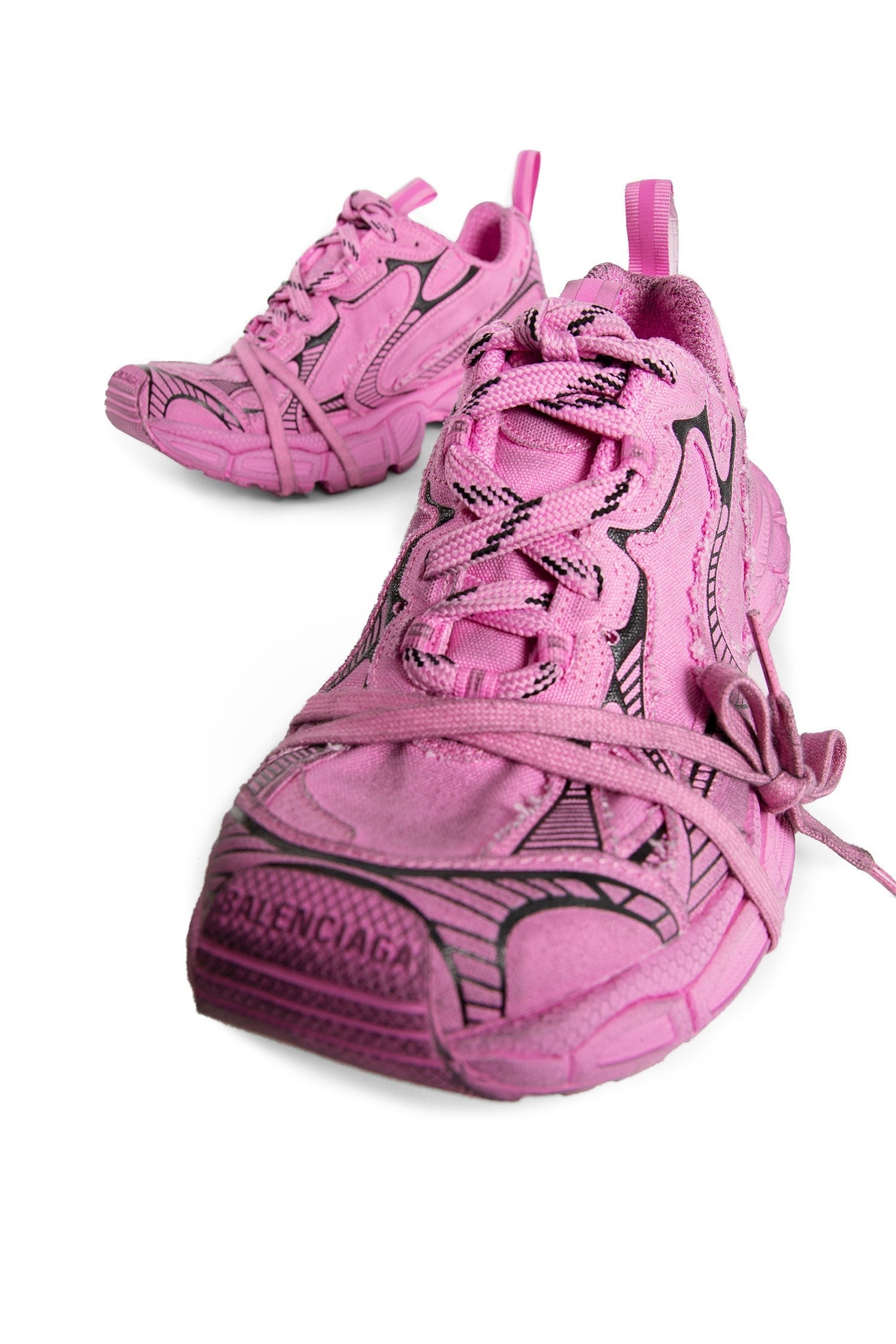 3Xl Sneakers In Destroyed Canvas