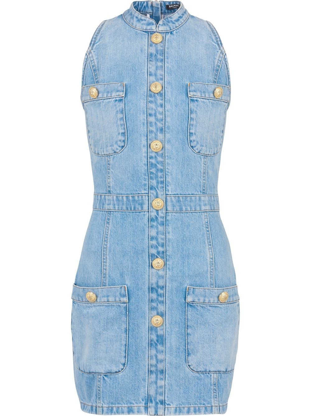 4 Pocket Denim Short Dress