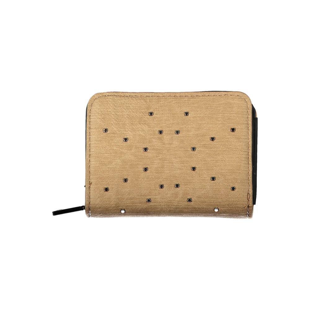 Chic Brown Wallet with Card Slots & Secure Closure