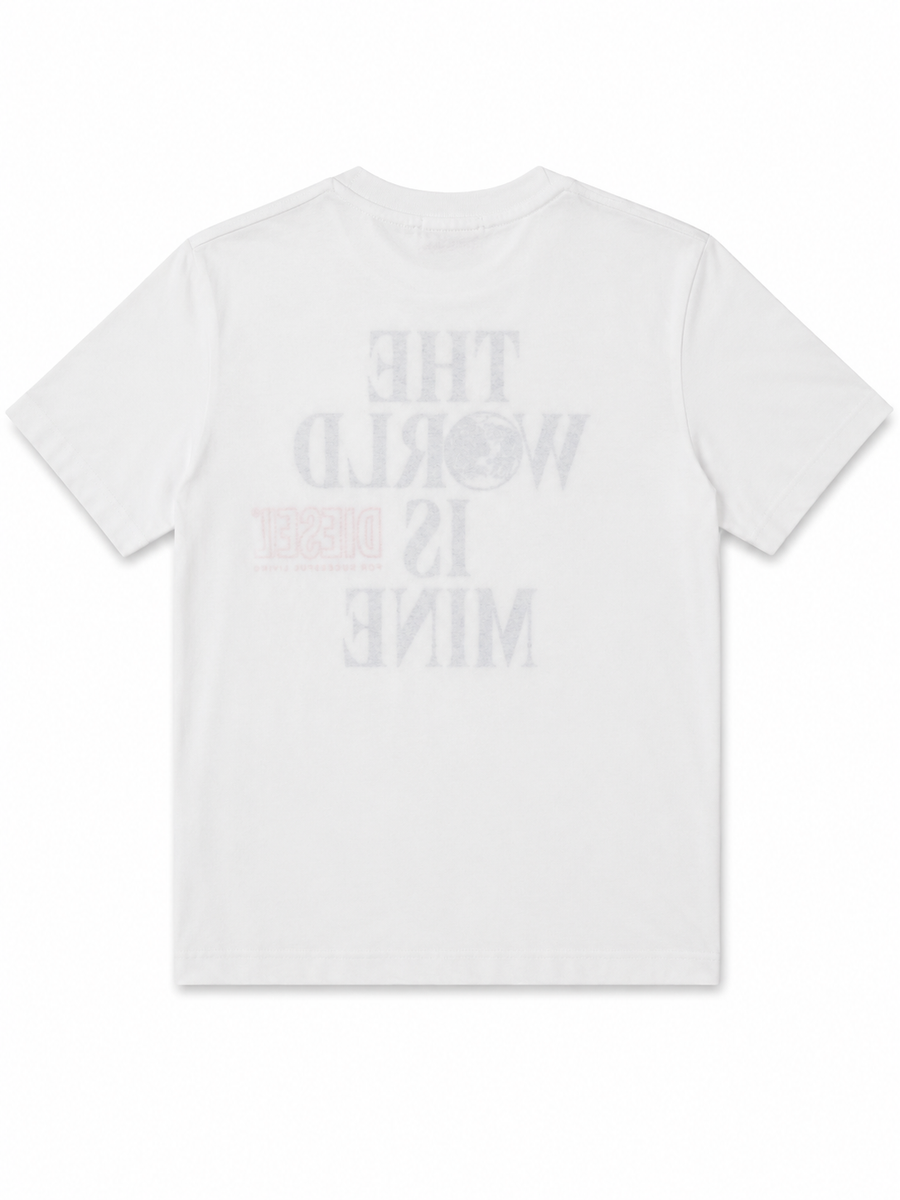 Diesel Kids Oversized 'The World Is Mine' Graphic T-Shirt