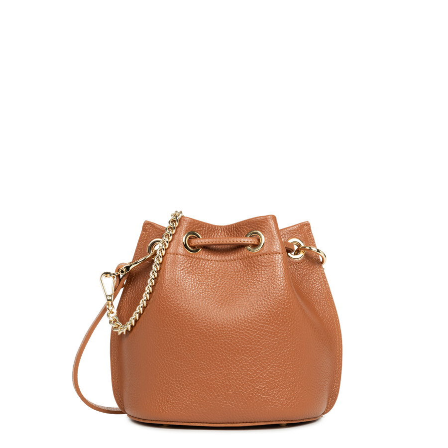 Small bucket bag – CAMEL