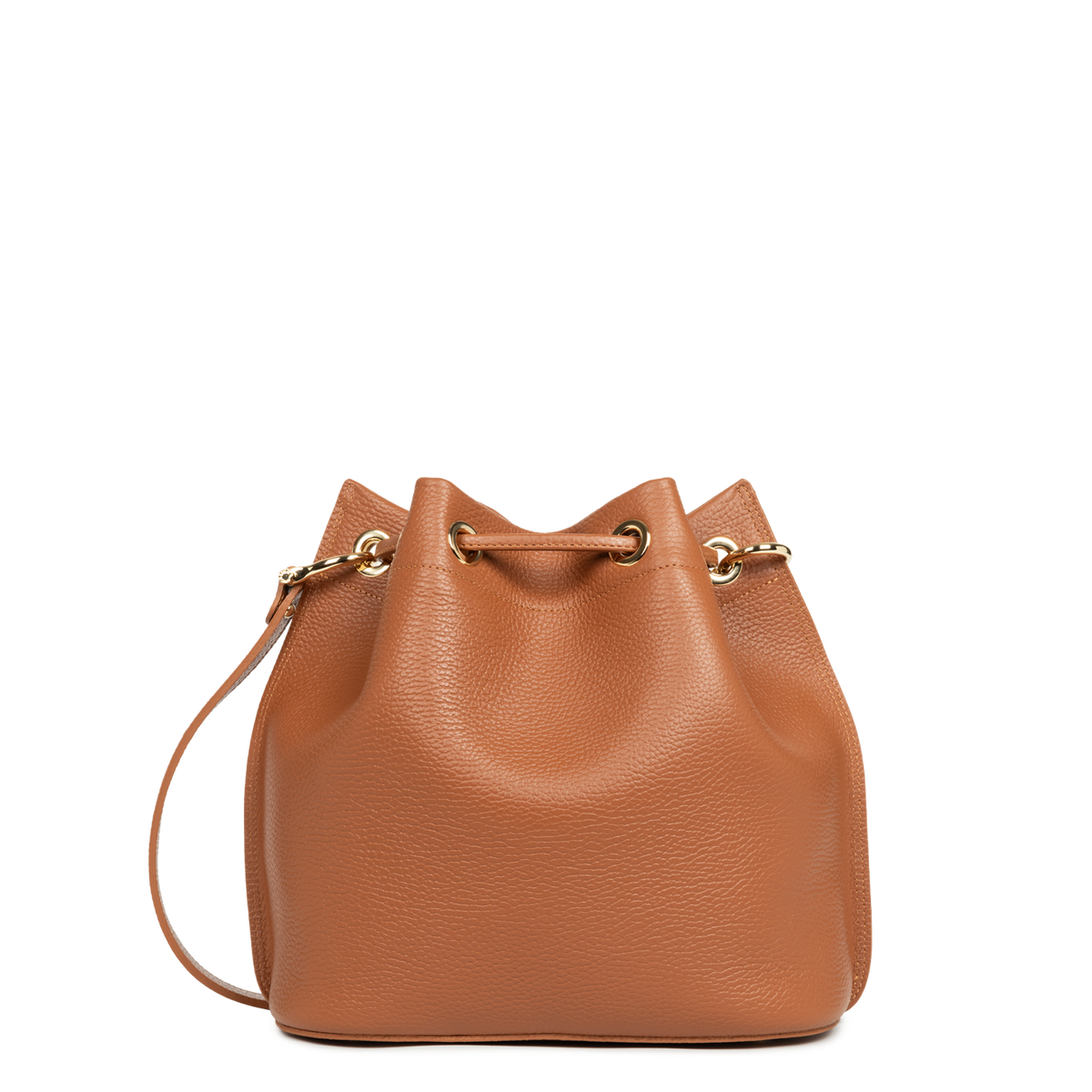 M bucket bag – CAMEL