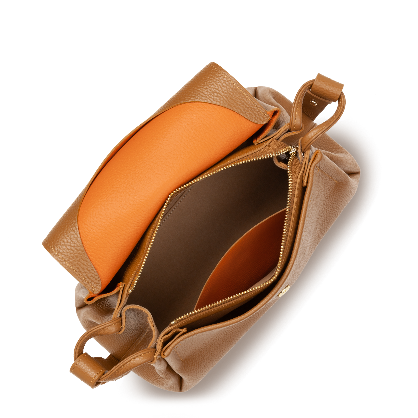Large crossbody bag – CAMEL