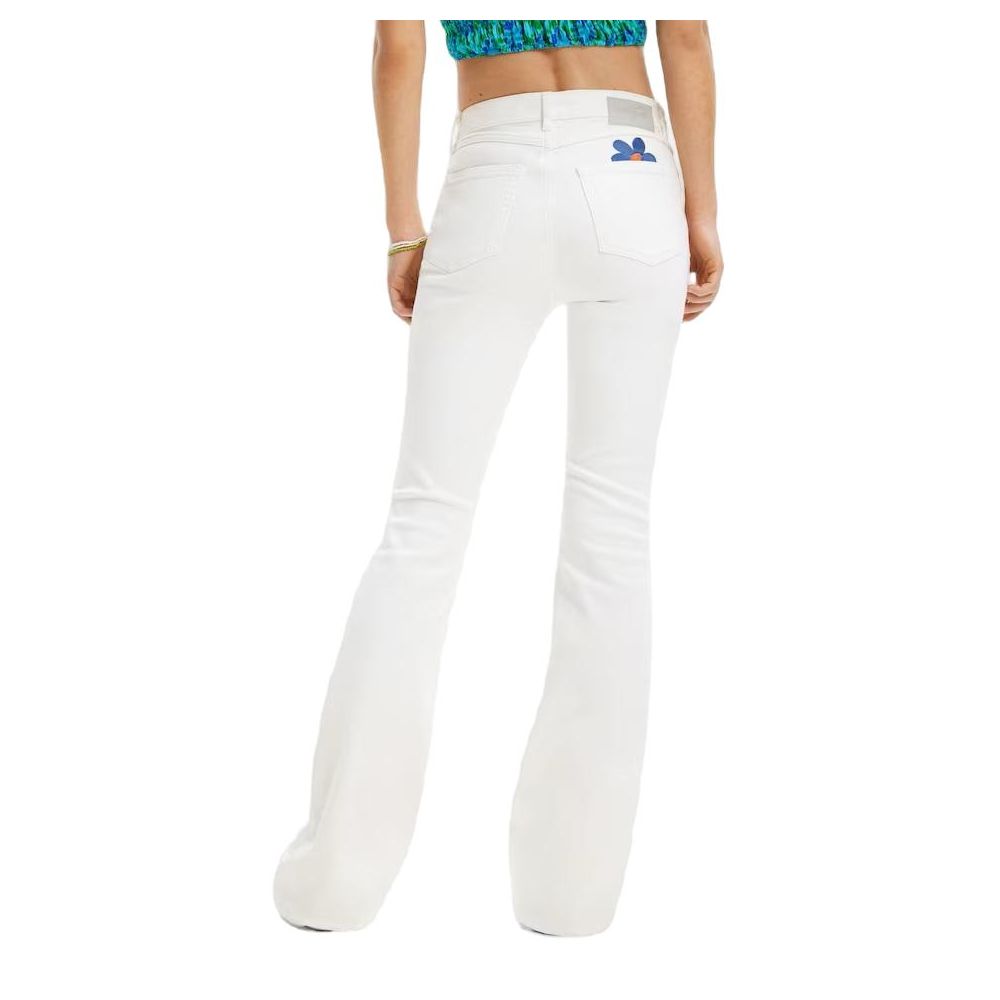 White Cotton Jeans & Pant