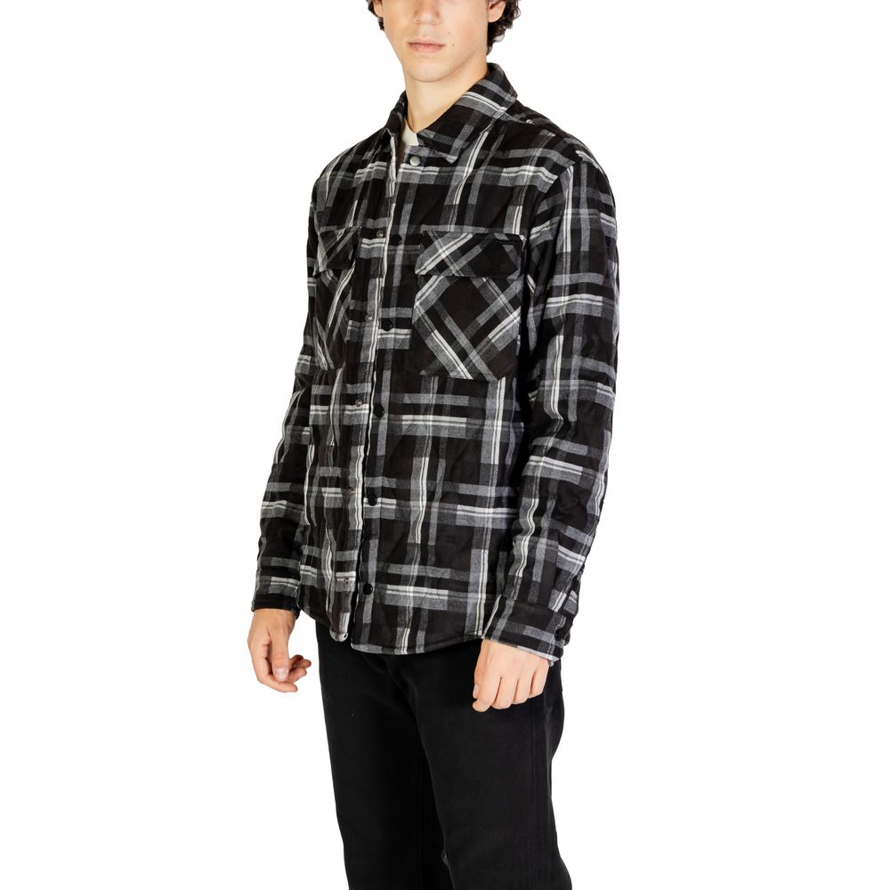 Black Polyester Jackets & Coat