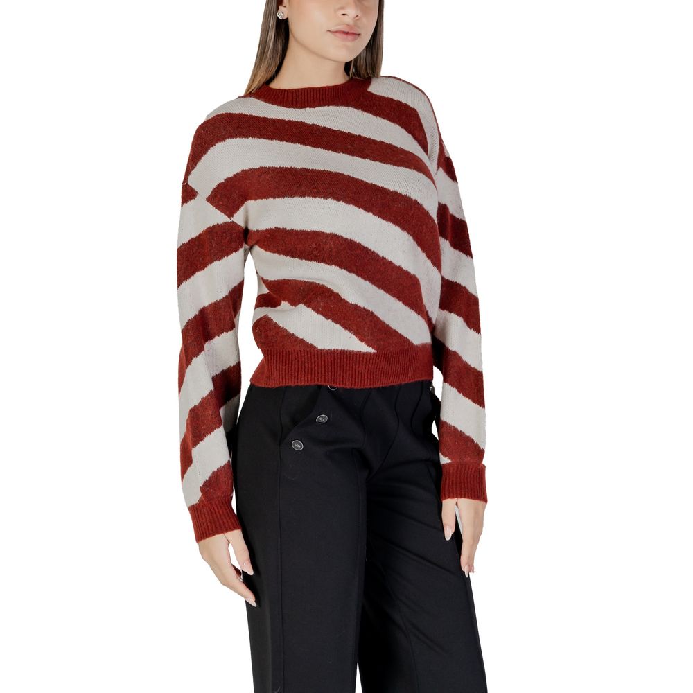 Bordeaux Polyester Polyester Sweater