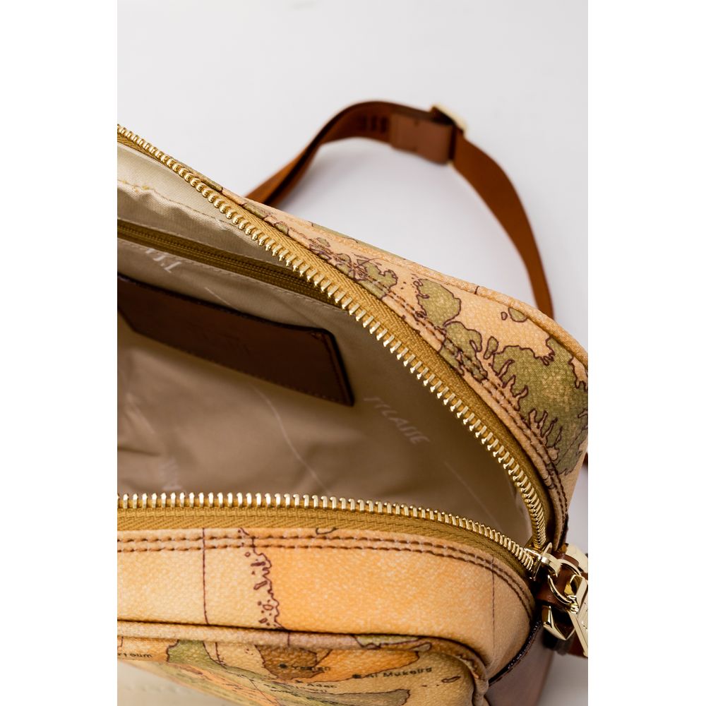 Beige Polyester Handbag