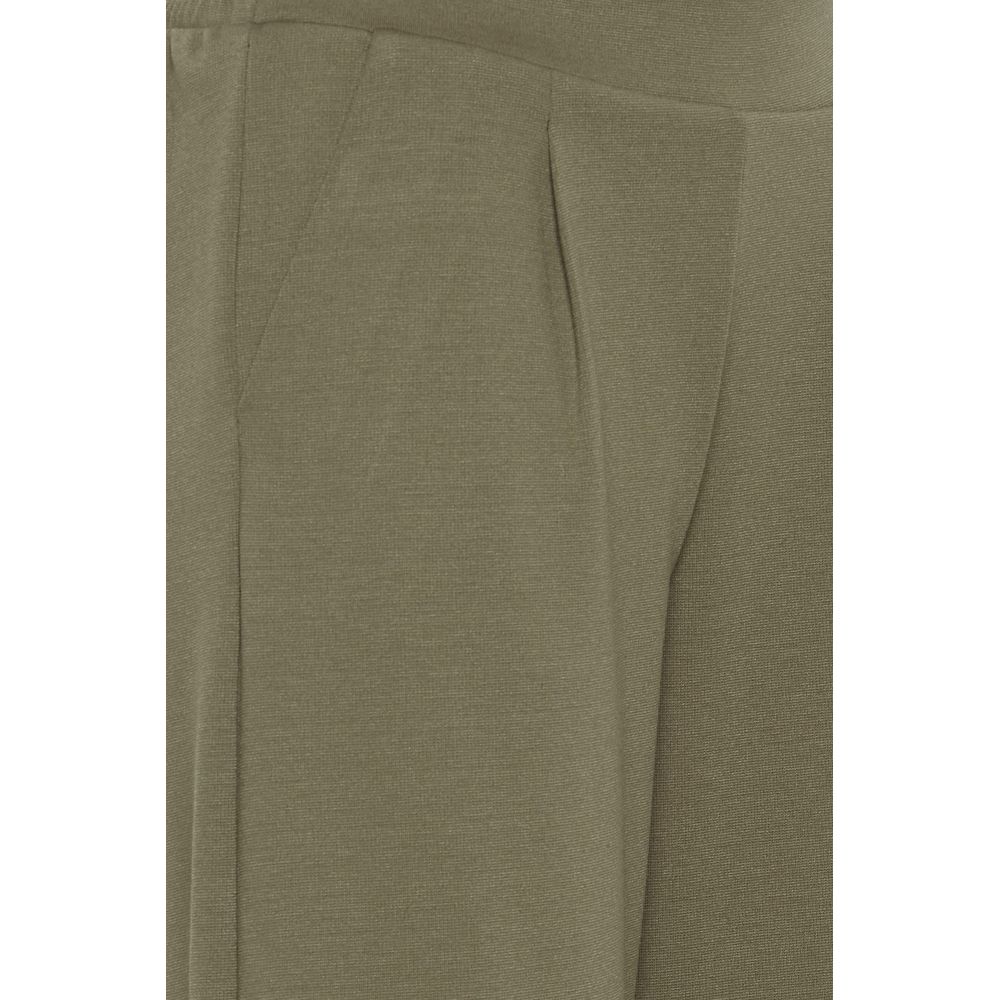 Green Polyester Polyester Jeans & Pant