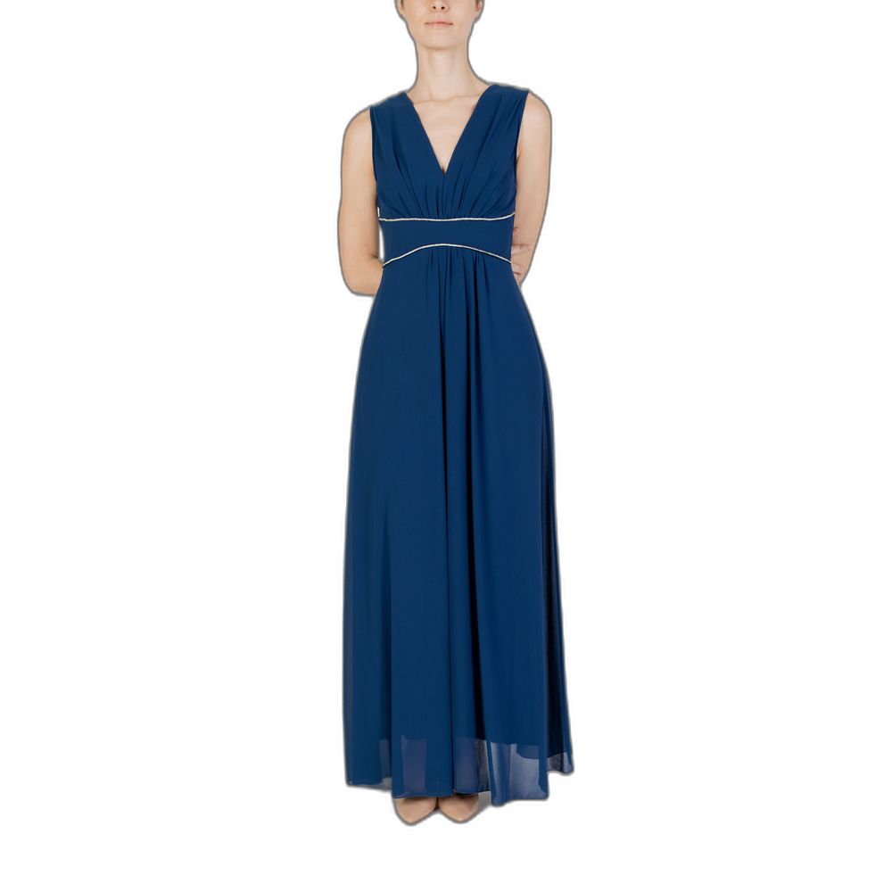 Blue Polyester Dress