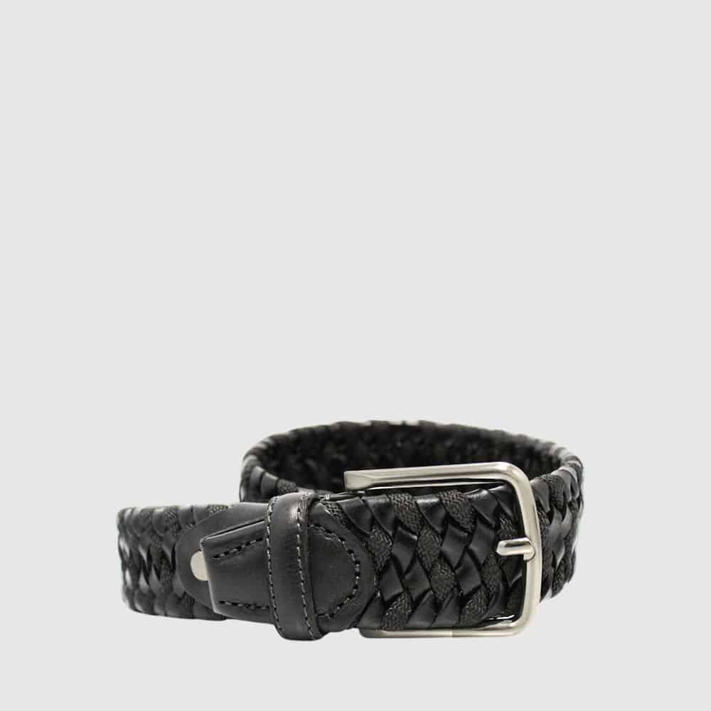 The Trend Italian Leather Belt — Black