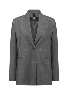 Blazer with Checked Pattern Rock Patterned