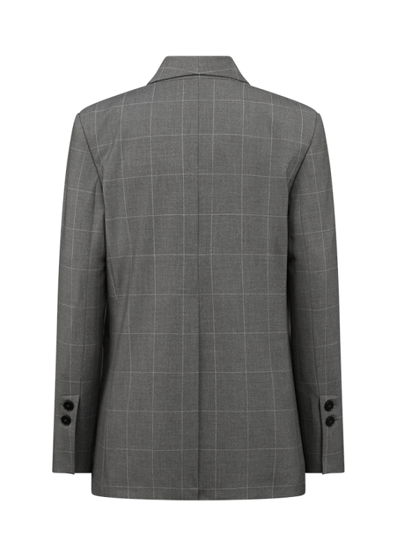 Blazer with Checked Pattern Rock Patterned