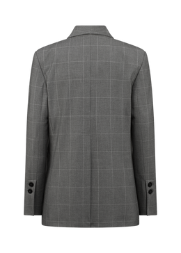 Blazer with Checked Pattern Rock Patterned