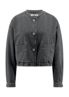 Cropped Denim Jacket Mid Authentic Grey