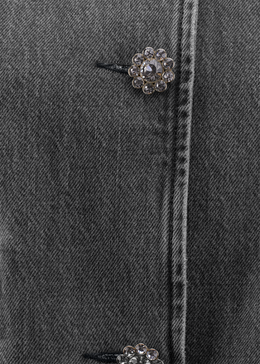 Cropped Denim Jacket Mid Authentic Grey