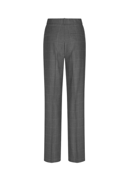 Wide Fit Trousers with Checked Pattern Rock Patterned