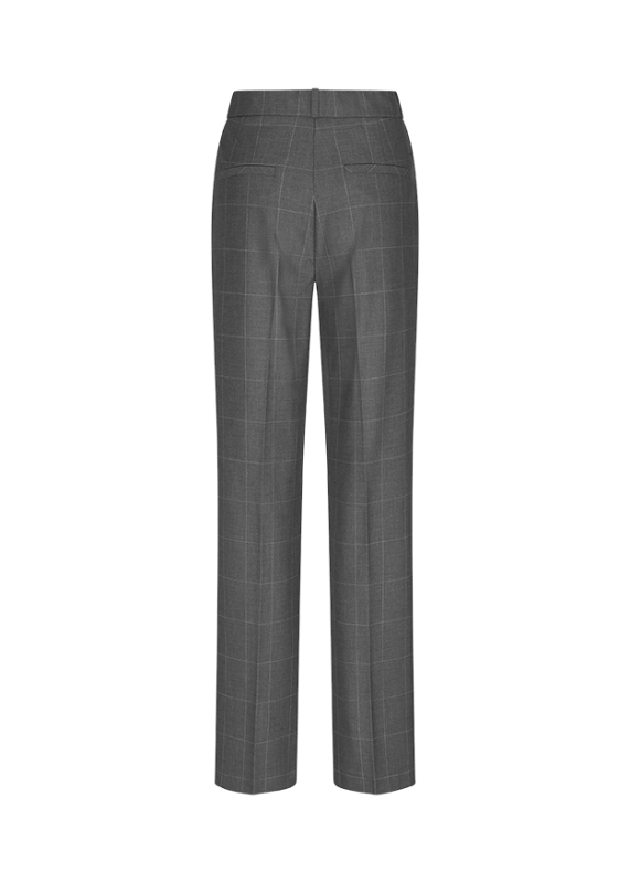 Wide Fit Trousers with Checked Pattern Rock Patterned