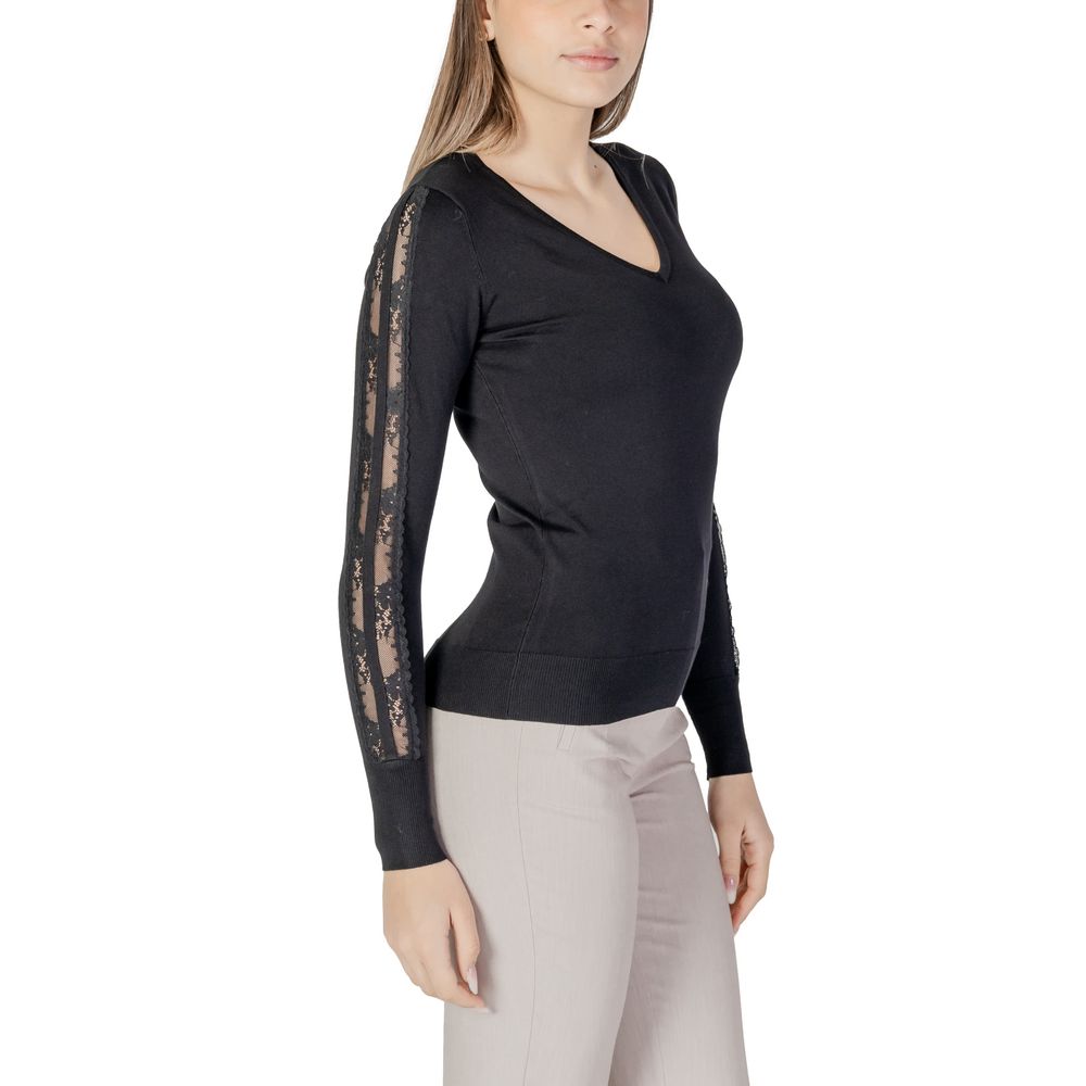 Black Viscose Tops & T-Shirt