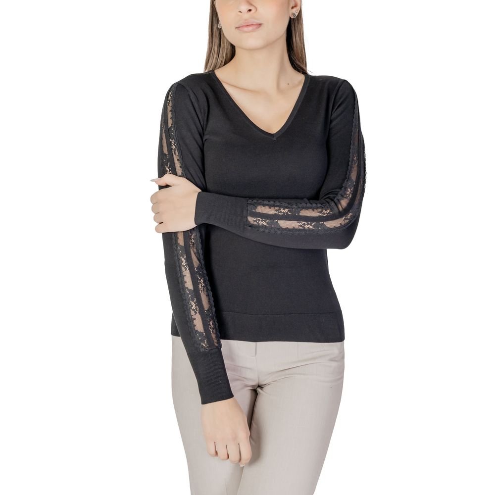 Black Viscose Tops & T-Shirt