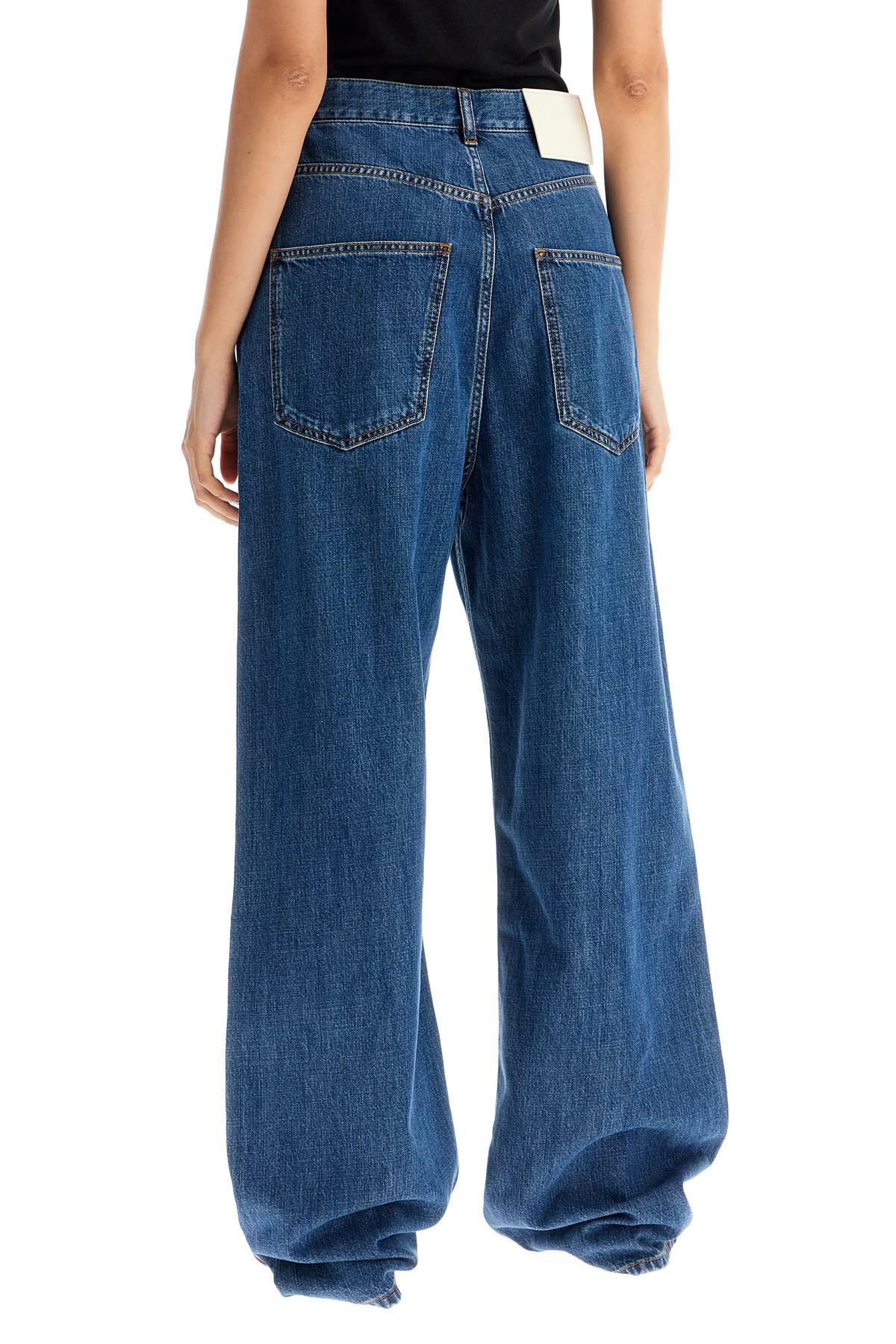 Valentino Garavani baggy cotton and lyocell jeans