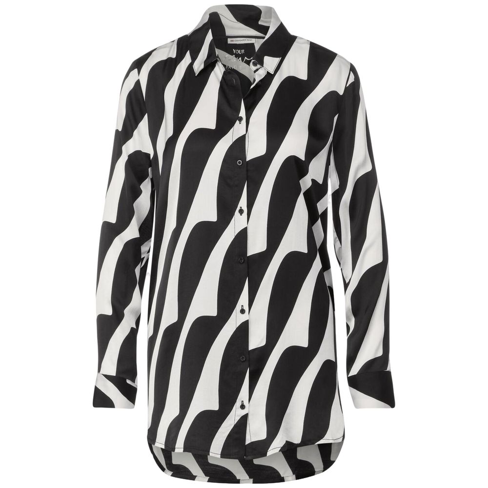 Black And White Viscose Shirt