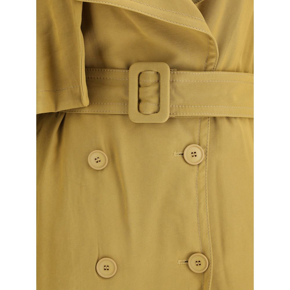 Double-breasted Short Trench Coat