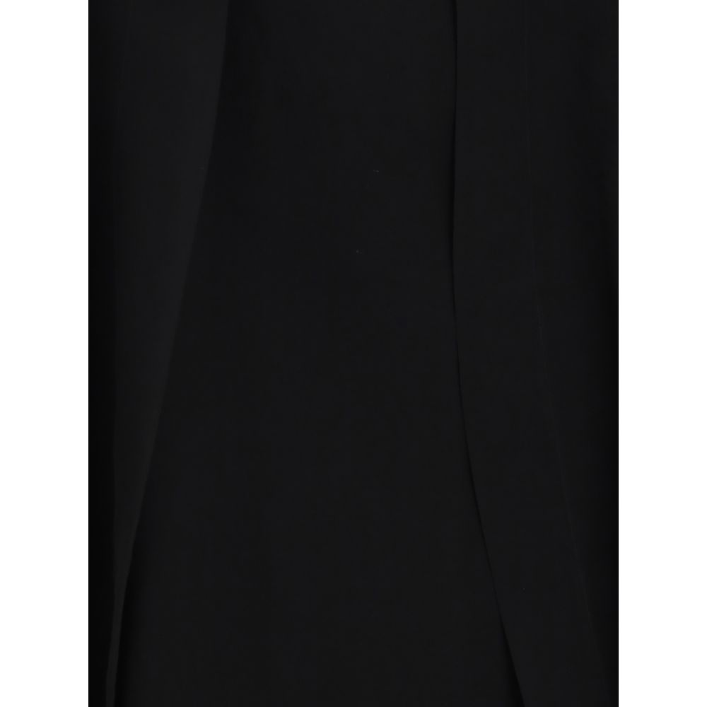 Silk crêpe midi Skirt