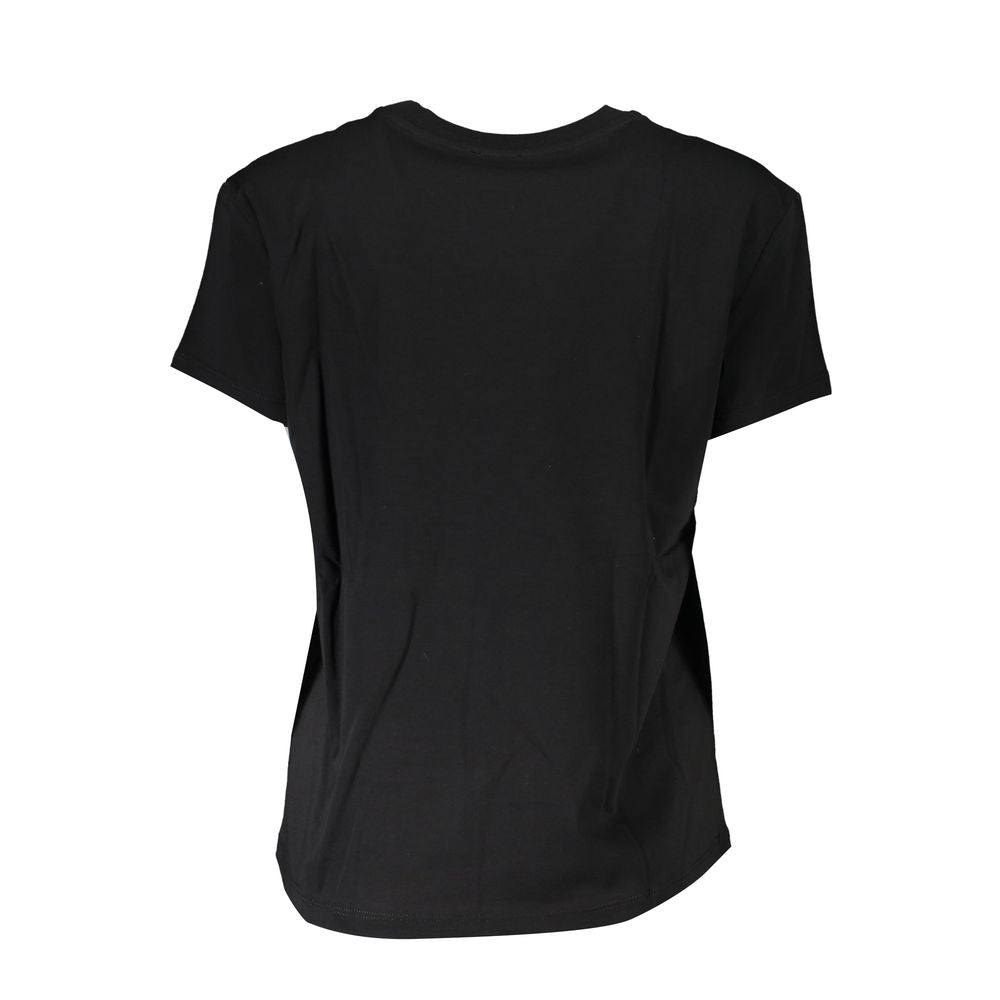 Black Cotton Tops & T-Shirt