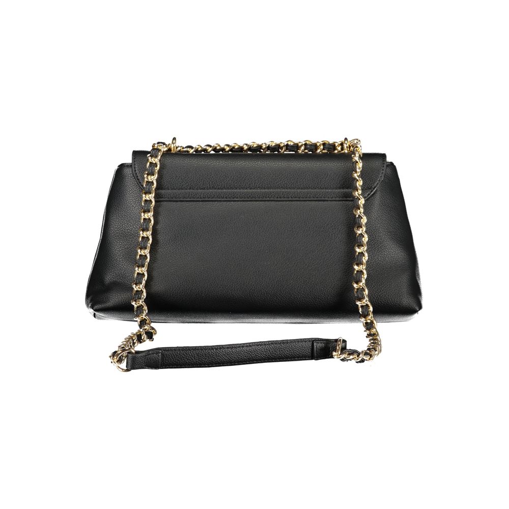 Black Polyethylene Women Handbag