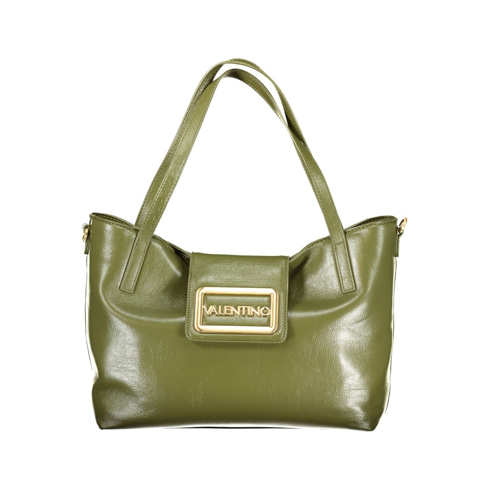 Green Polyethylene Women Handbag