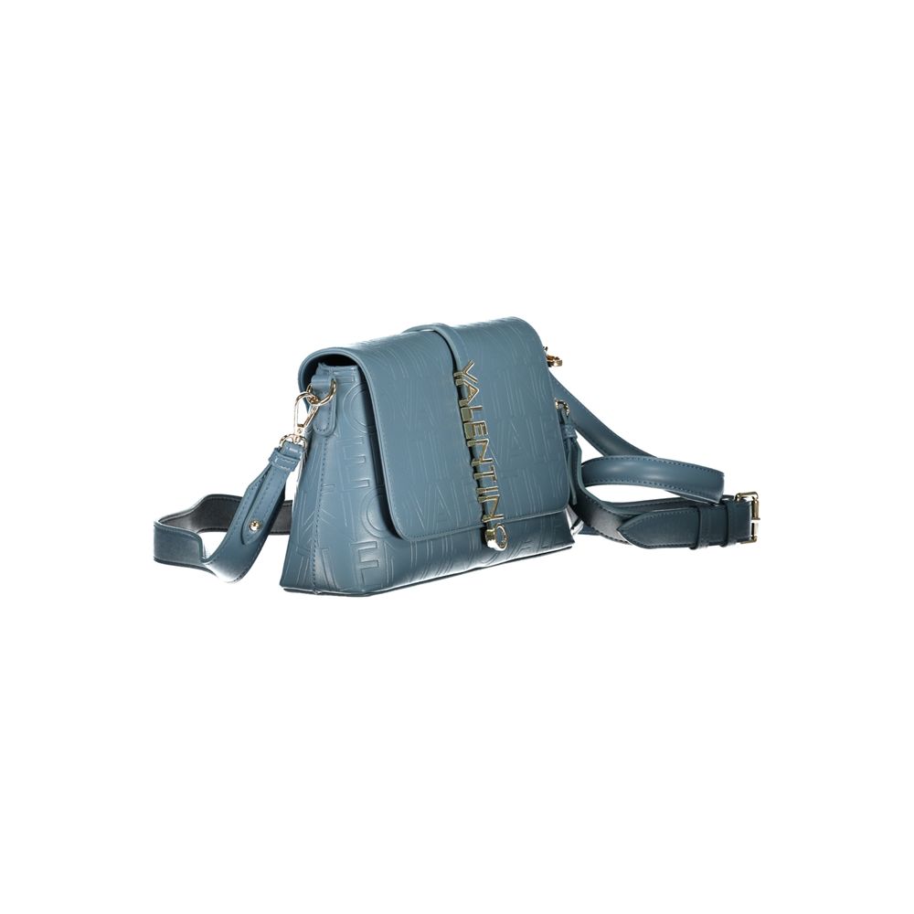 Light Blue Polyethylene Women Handbag