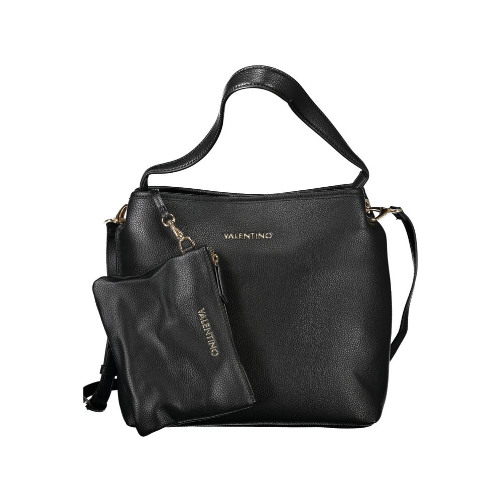 Black Polyethylene Women Handbag