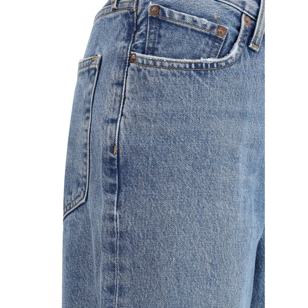 V-waist baggy Jeans