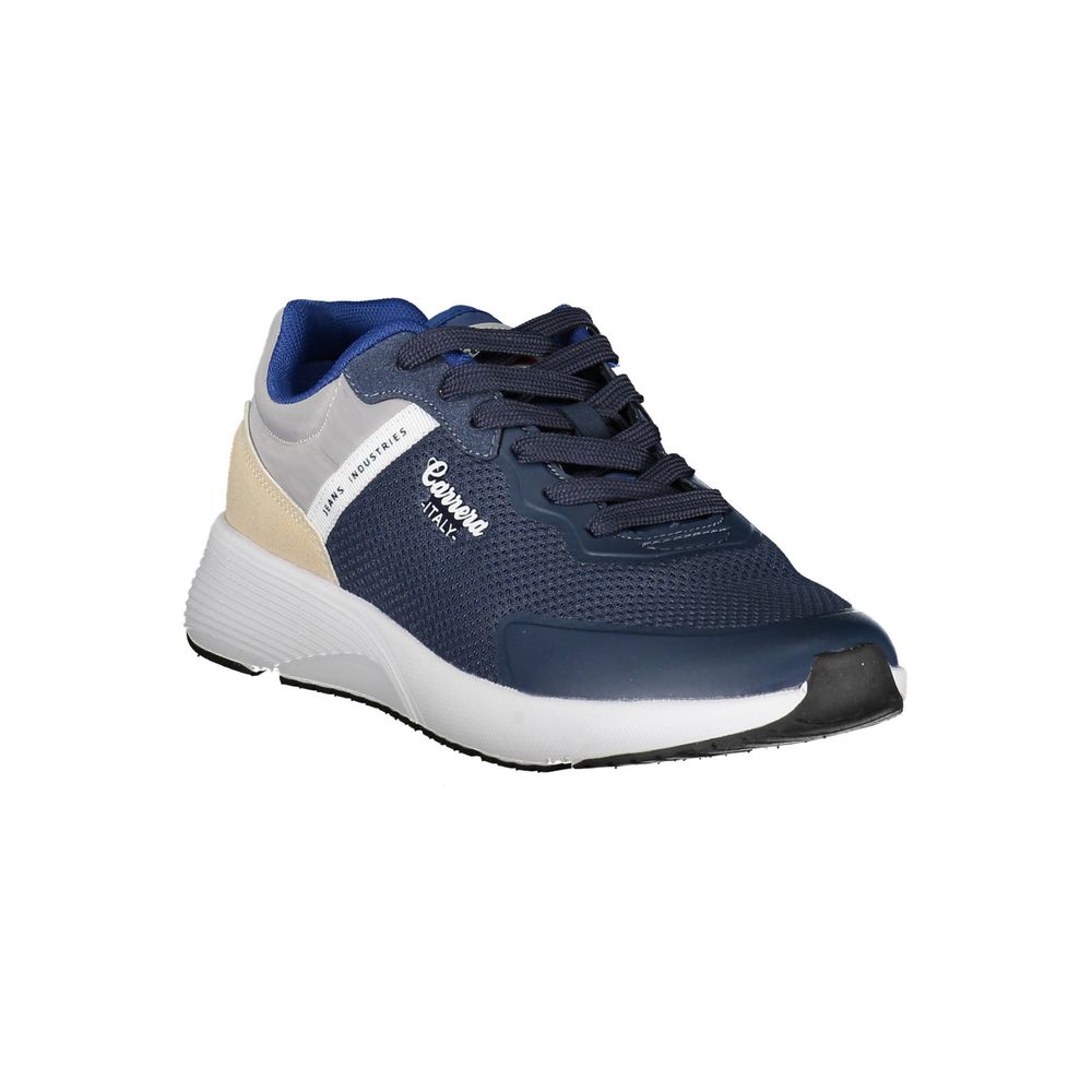 Blue ECO Leather Men Sneaker