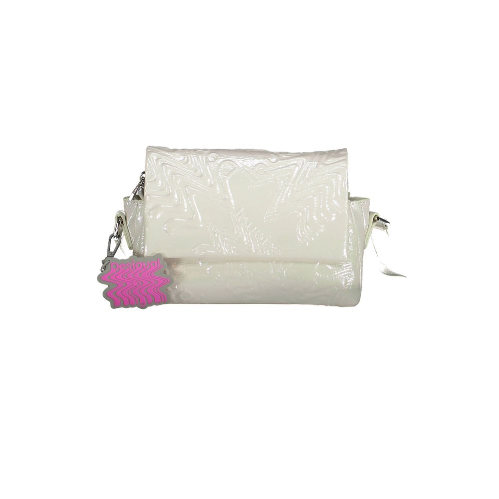 White Polyethylene Women Handbag