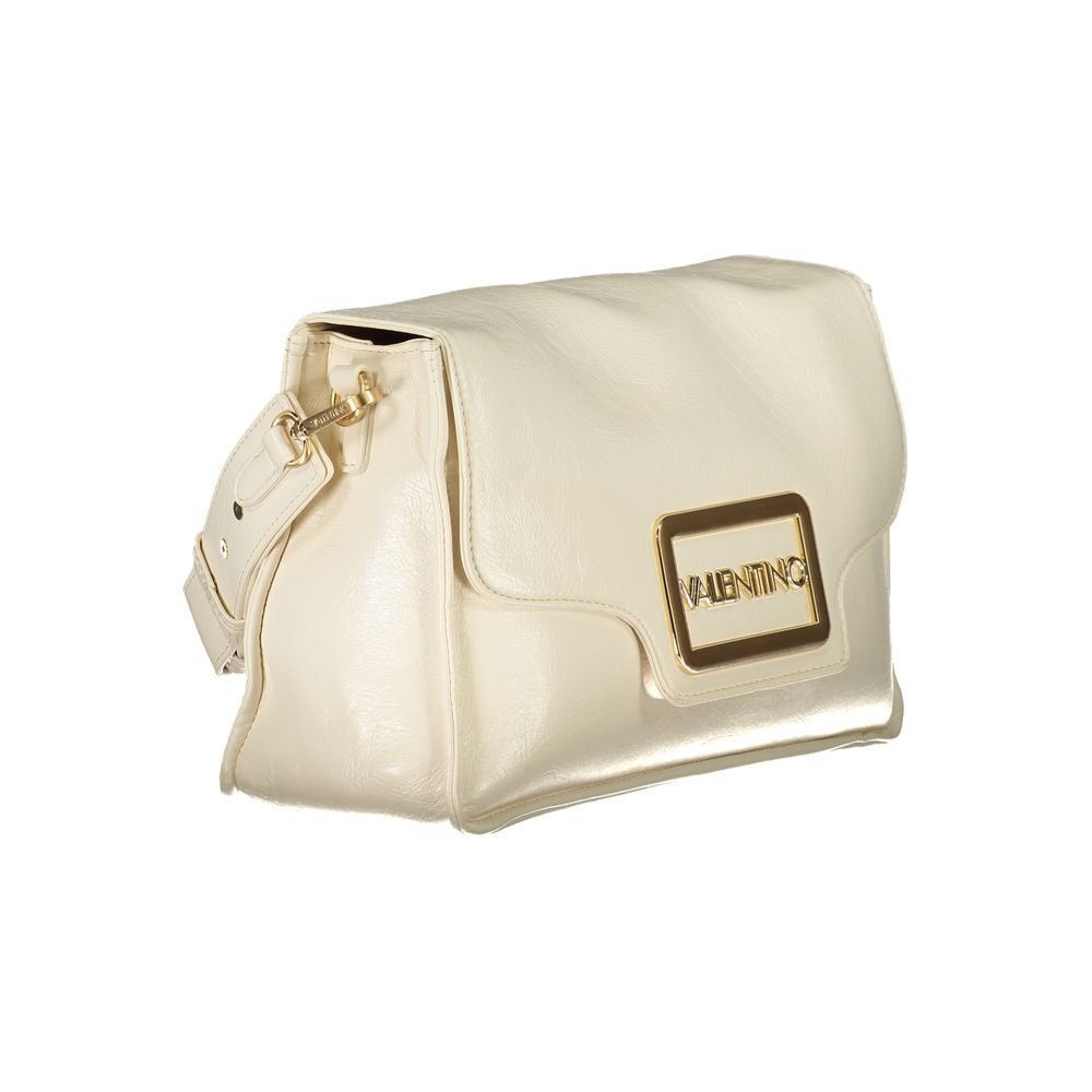 Beige Polyethylene Women Handbag