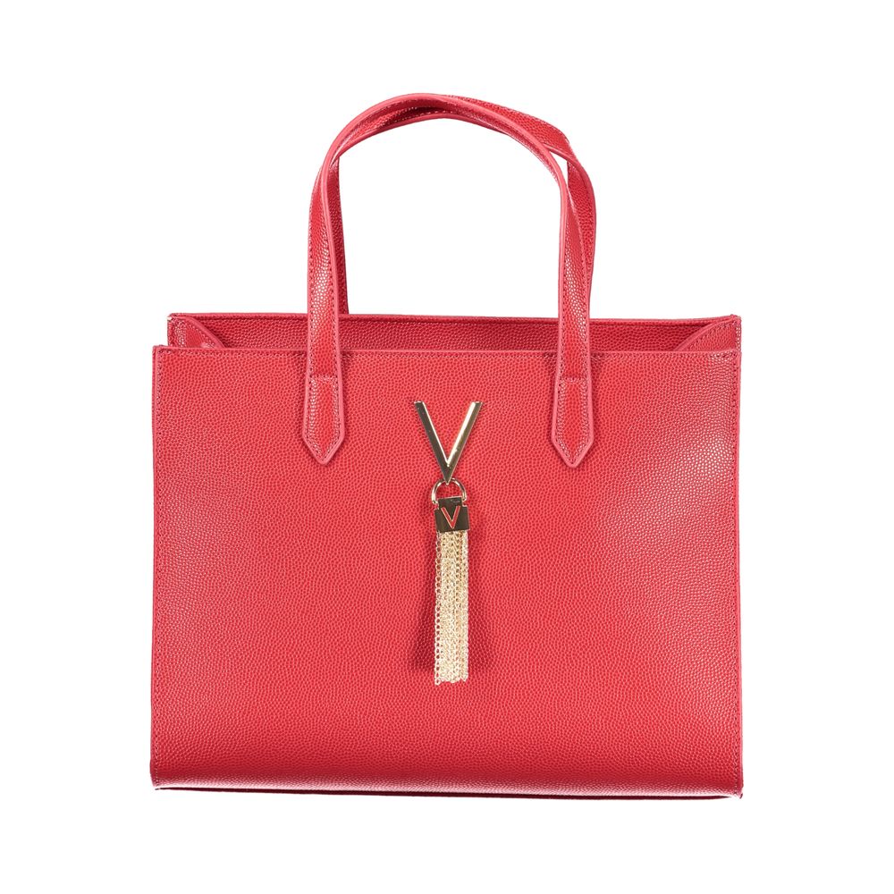 Red Polyethylene Women Handbag