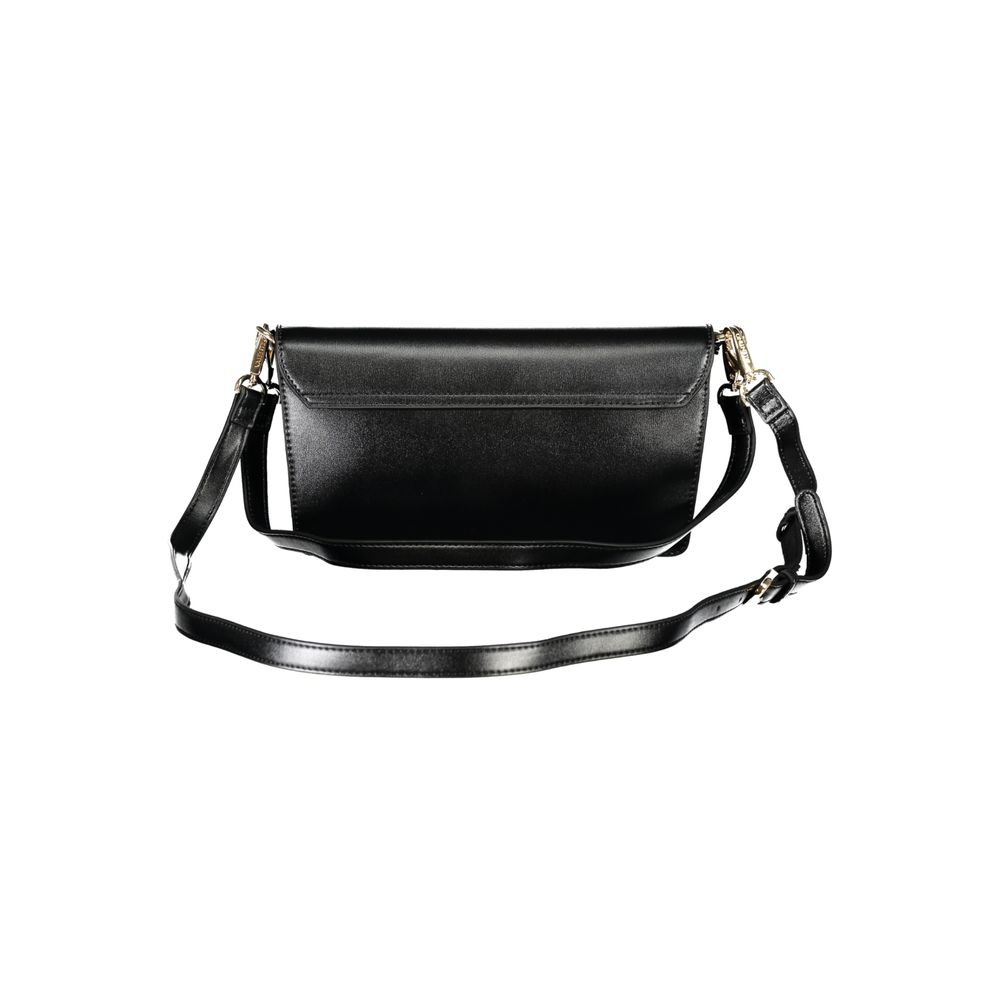 Black Polyethylene Women Handbag