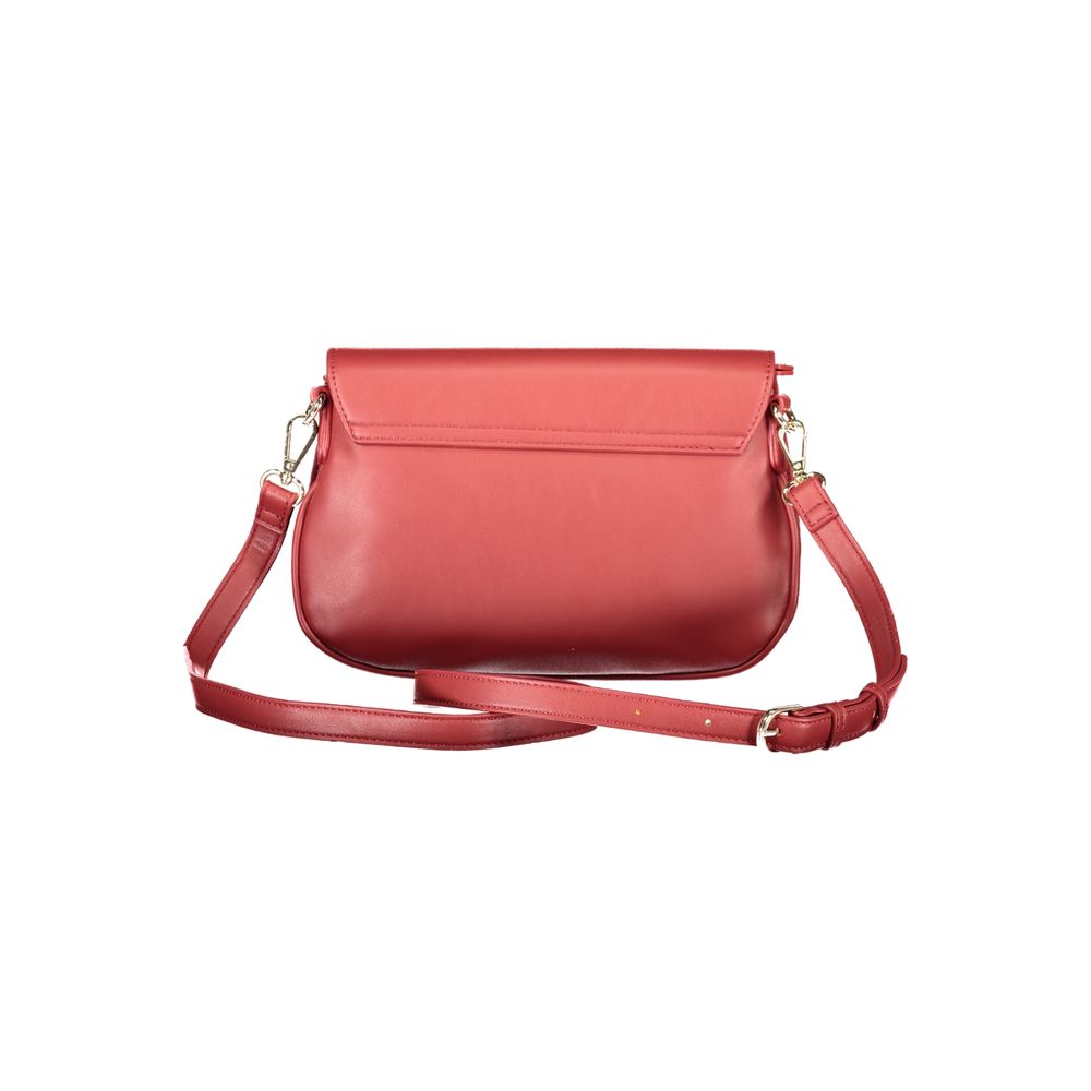 Red Polyethylene Women Handbag