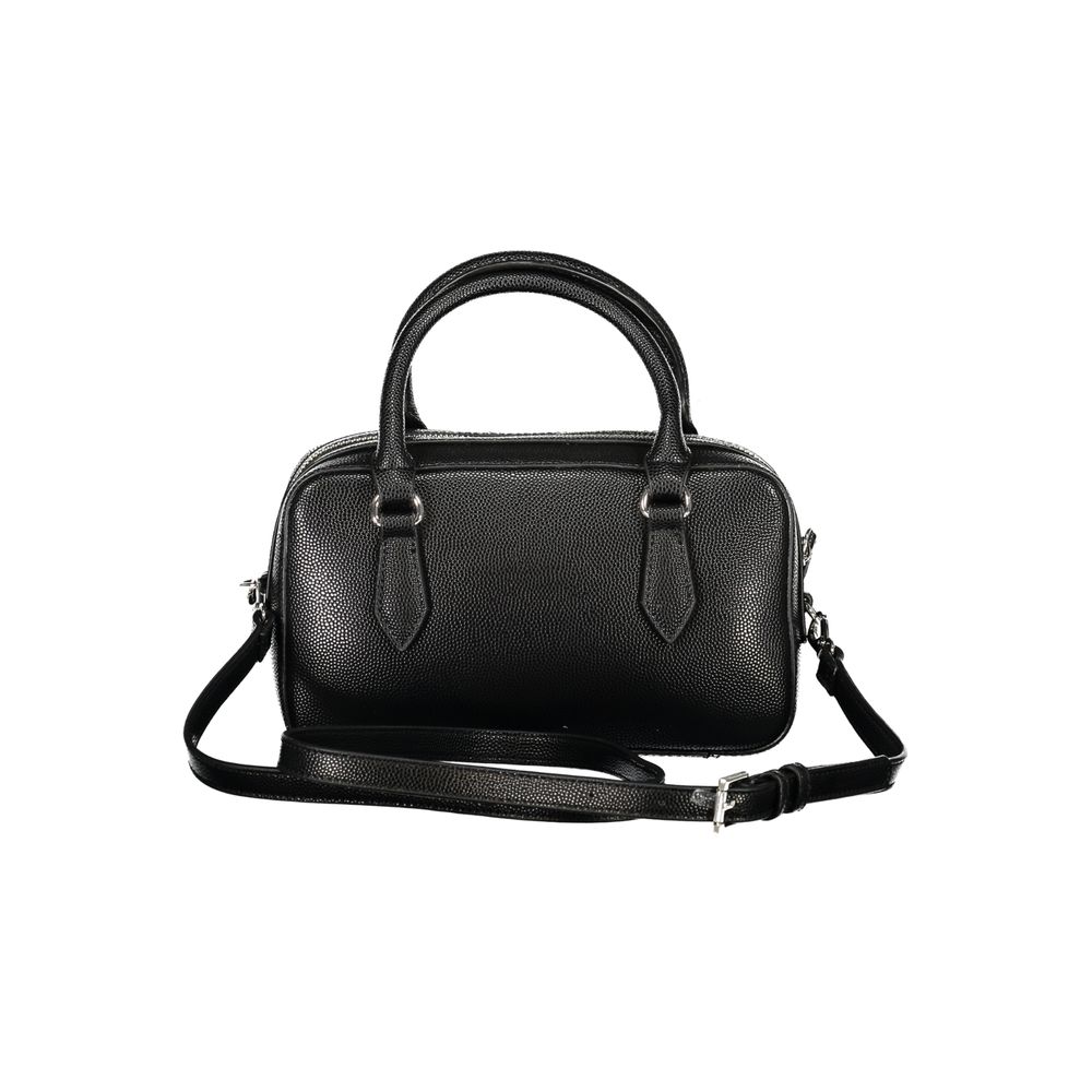 Black Polyethylene Women Handbag