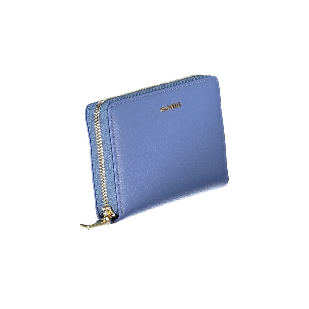 Light Blue Leather Women Wallet