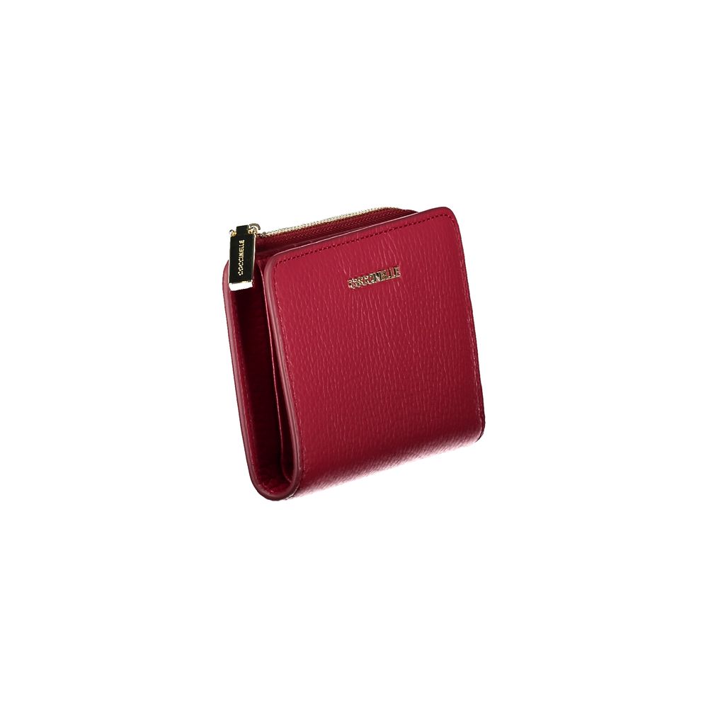 Red Leather Women Wallet