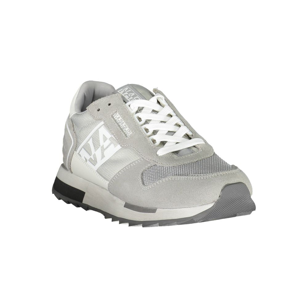 Gray Polyester Men Sneaker