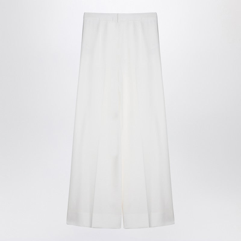 Stella McCartney Cream-coloured wool flared trousers
