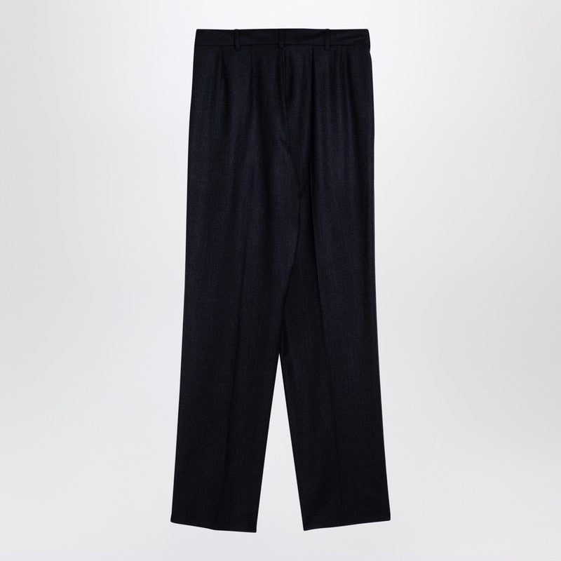 Stella McCartney Navy wool pleated trousers