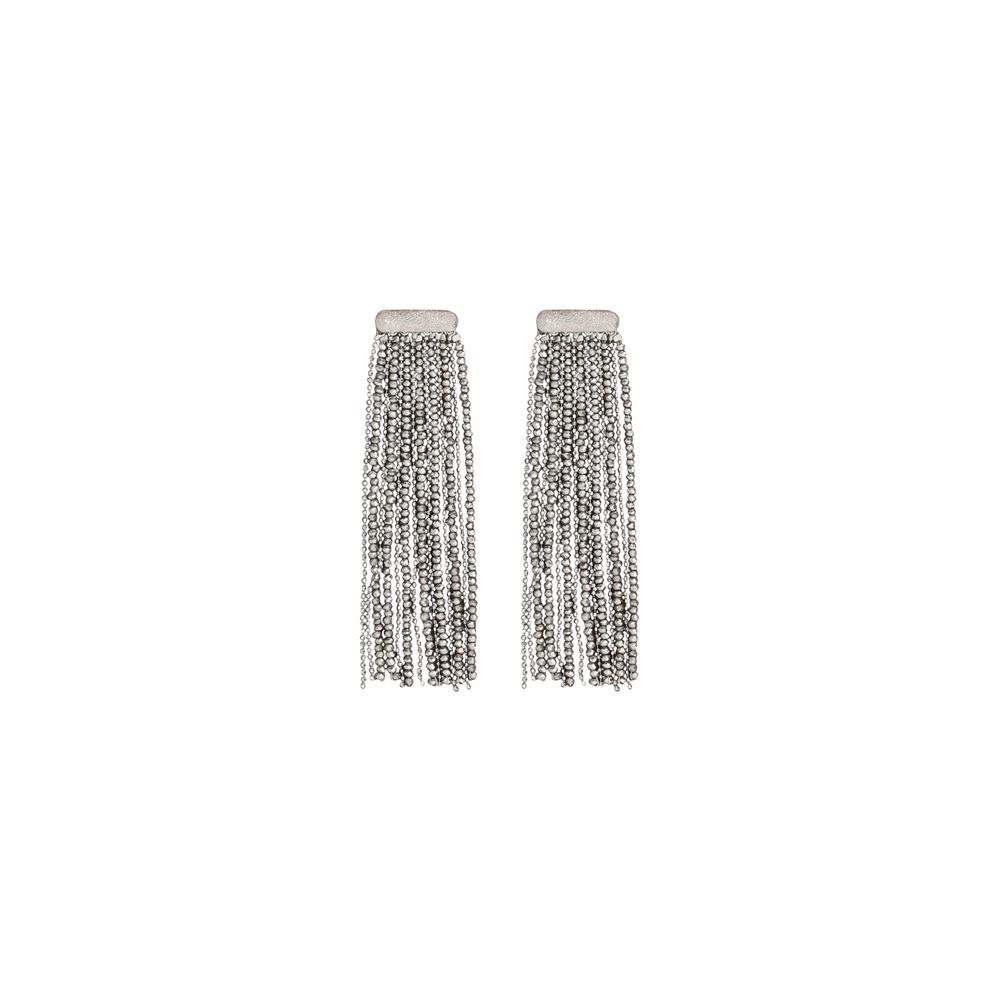 Glass and silver Earrings