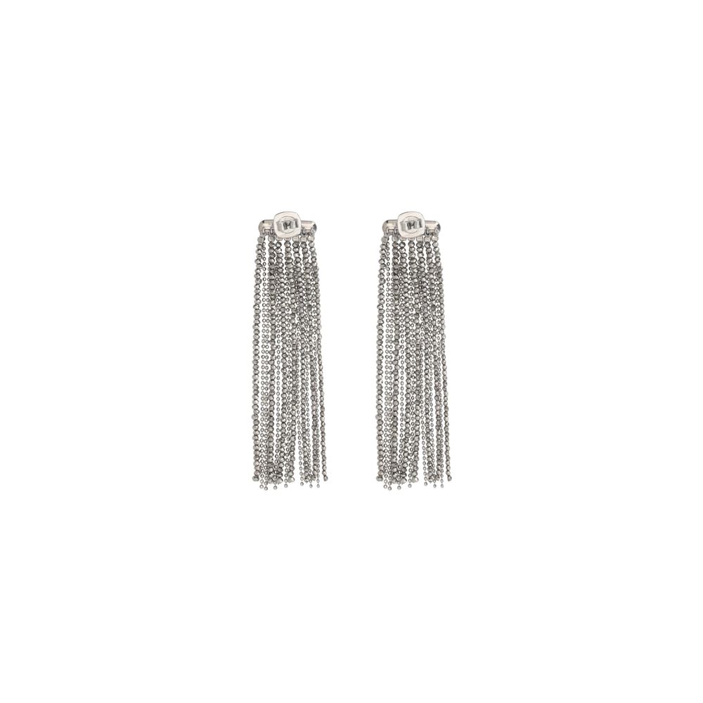 Glass and silver Earrings