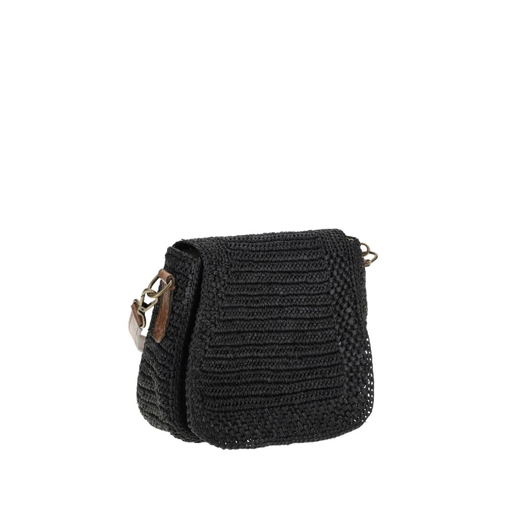 Tia Raffia Shoulder Bag