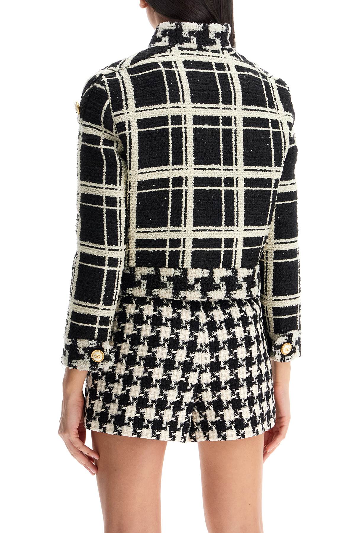 Valentino Garavani 'macro check tweed jacket for