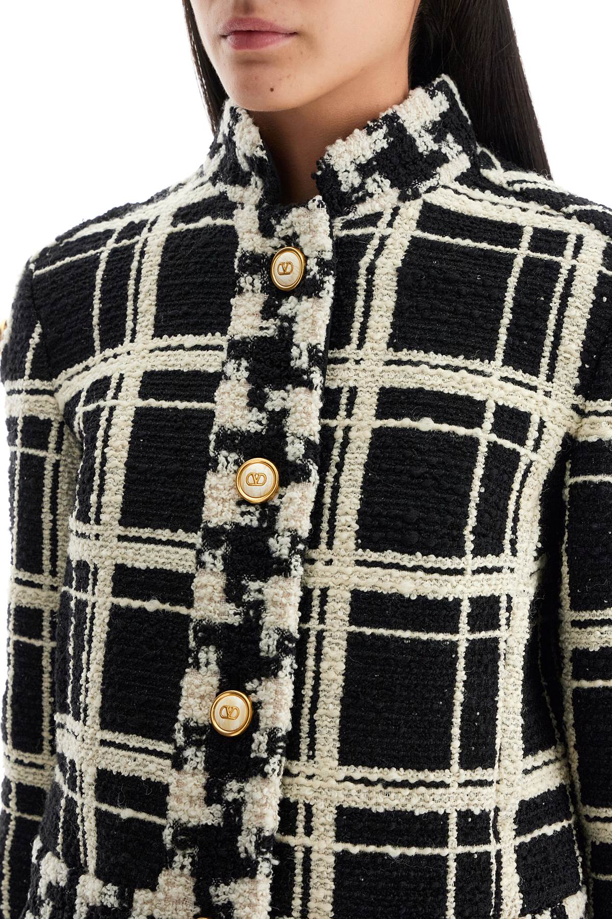 Valentino Garavani 'macro check tweed jacket for